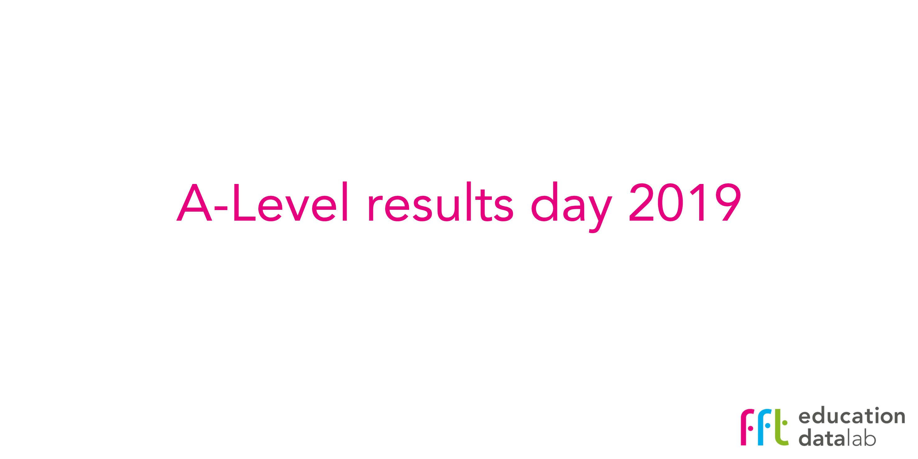 A Level Results 2019 The Main Trends In Grades And Entries Fft
